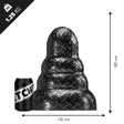 Analplug Heavy Metal 18 x 15 cm Schwarz
