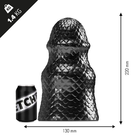 Analplug Heavy Metal 22 x 13 cm Schwarz