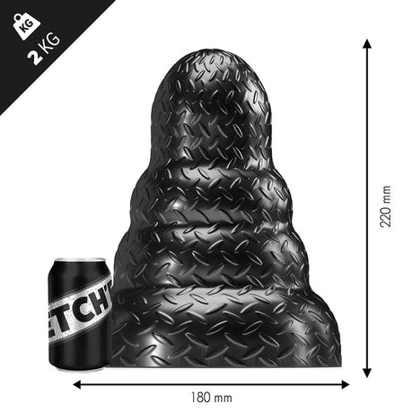 Analplug Heavy Metal 22 x 18 cm Schwarz
