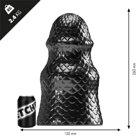 Analplug Heavy Metal 26 x 15,5 cm Schwarz