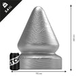 Analplug Heavy Metal 26 x 19,5 cm Silber