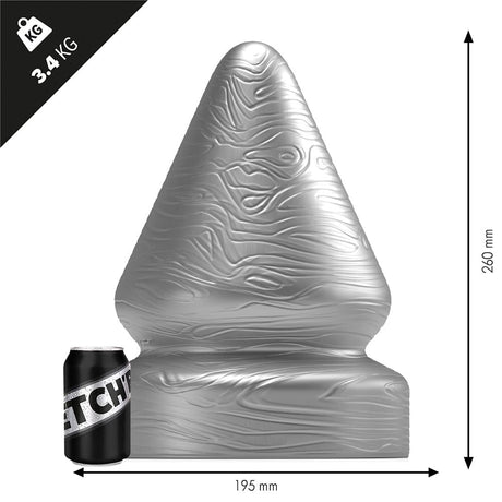 Analplug Heavy Metal 26 x 19,5 cm Silber