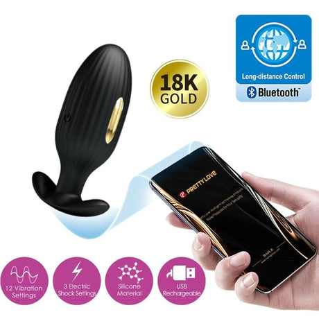 Analplug Jefferson App-Gesteuerter Schwarz