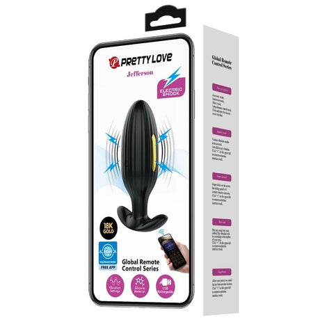 Analplug Jefferson App-Gesteuerter Schwarz