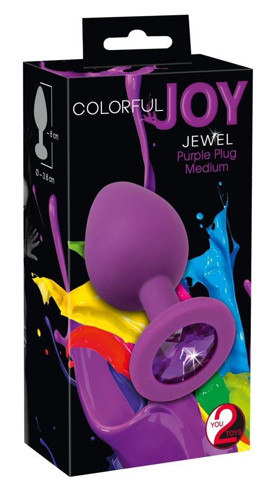 Analplug Juwel Lila 8 x 3,5 cm