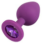 Analplug Juwel Lila 8 x 3,5 cm