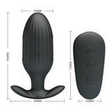Analplug Kelly Plug Anal Wiederaufladbarer Schwarz
