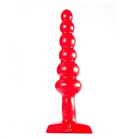 Analplug Kugelhagel rot 16 x 4 cm