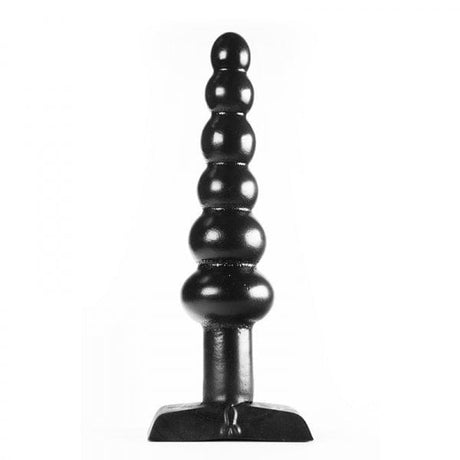 Analplug Kugelhagel schwarz 16 x 4 cm