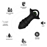 Analplug Kylin Fingervibrator & Fernbedienung Schwarz