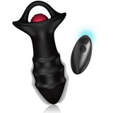 Analplug Kylin Fingervibrator & Fernbedienung Schwarz