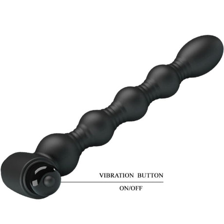 Analplug Lynn Silikon Anal Plug 10 Vibrationen Schwarz