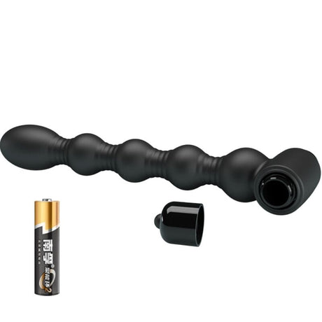 Analplug Lynn Silikon Anal Plug 10 Vibrationen Schwarz