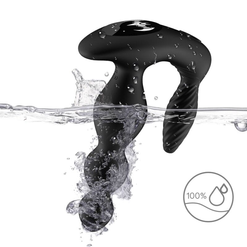 Analplug Manfun & Stimulator Anal Plug Fernbedienung Schwarz