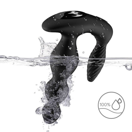 Analplug Manfun & Stimulator Anal Plug Fernbedienung Schwarz