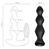 Analplug Manfun & Stimulator Anal Plug Fernbedienung Schwarz