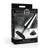 Analplug Master Series Butt Slut Metall mit Silikonbasis Silber 11,9 x 4,8 cm – Ansicht 2