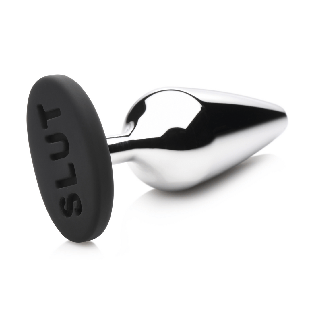 Analplug Master Series Butt Slut Metall mit Silikonbasis Silber 11,9 x 4,8 cm