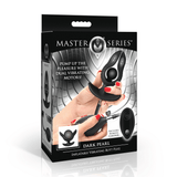 Analplug Master Series Dark Pearl Aufblasbar und Vibrierend Schwarz 10,4 cm – Ansicht 2