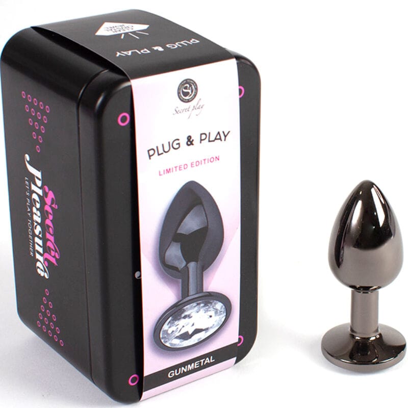 Analplug Metall Gunmetal Klein 7 x 2,8 cm – Ansicht 2