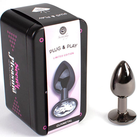 Analplug Metall Gunmetal Klein 7 x 2,8 cm