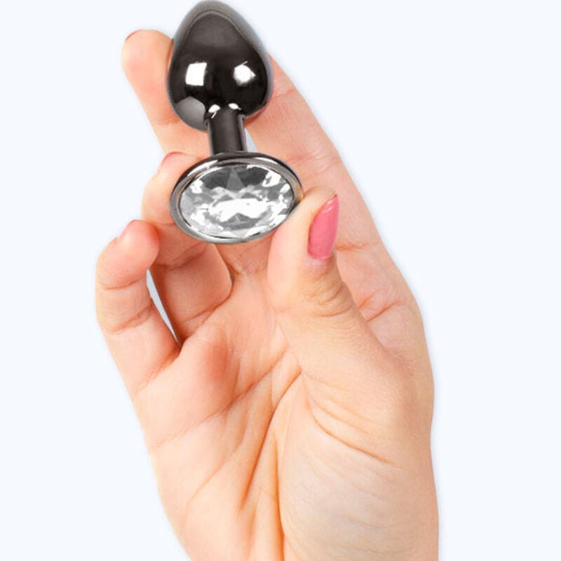 Analplug Metall Gunmetal Klein 7 x 2,8 cm – Ansicht 3