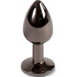 Analplug Metall Gunmetal Klein 7 x 2,8 cm