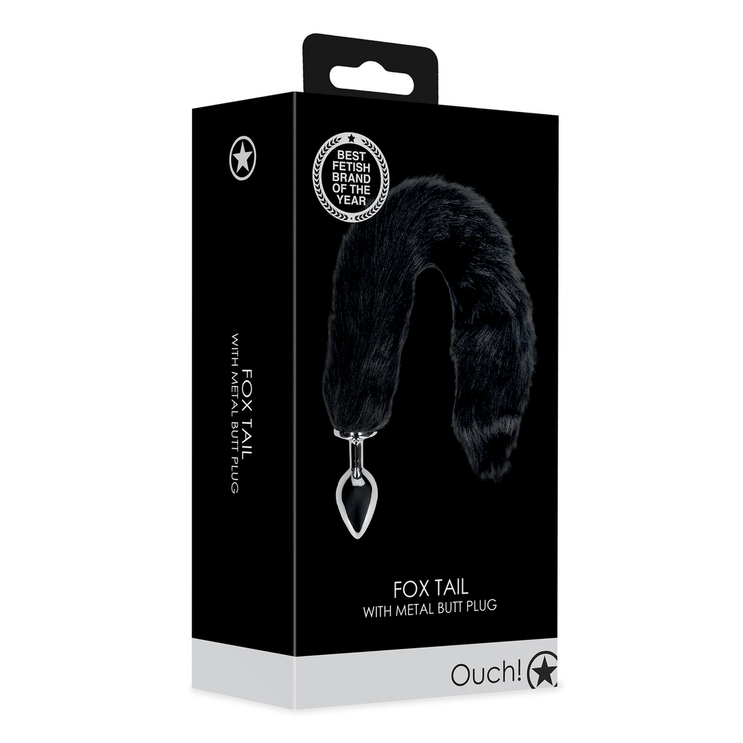 Analplug Ouch mit Fuchsschwanz in drei Farben 4,9 x Ø 3,1 cm – Ansicht 2