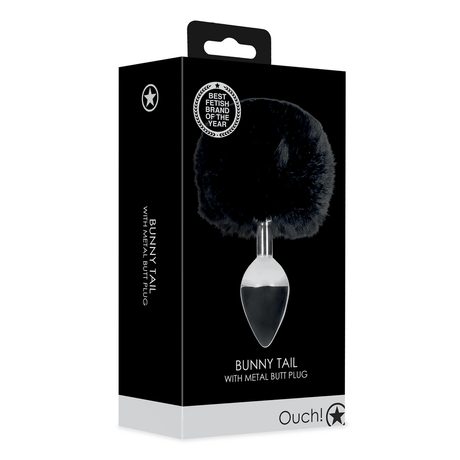 Analplug Metall mit Hasenschwanz – Ansicht 2