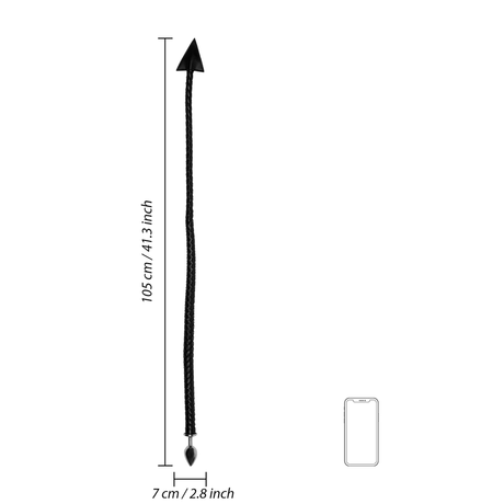 Analplug Metall mit Teufelsschwanz Schwarz 4,8 x Ø 3,1 cm – Ansicht 7