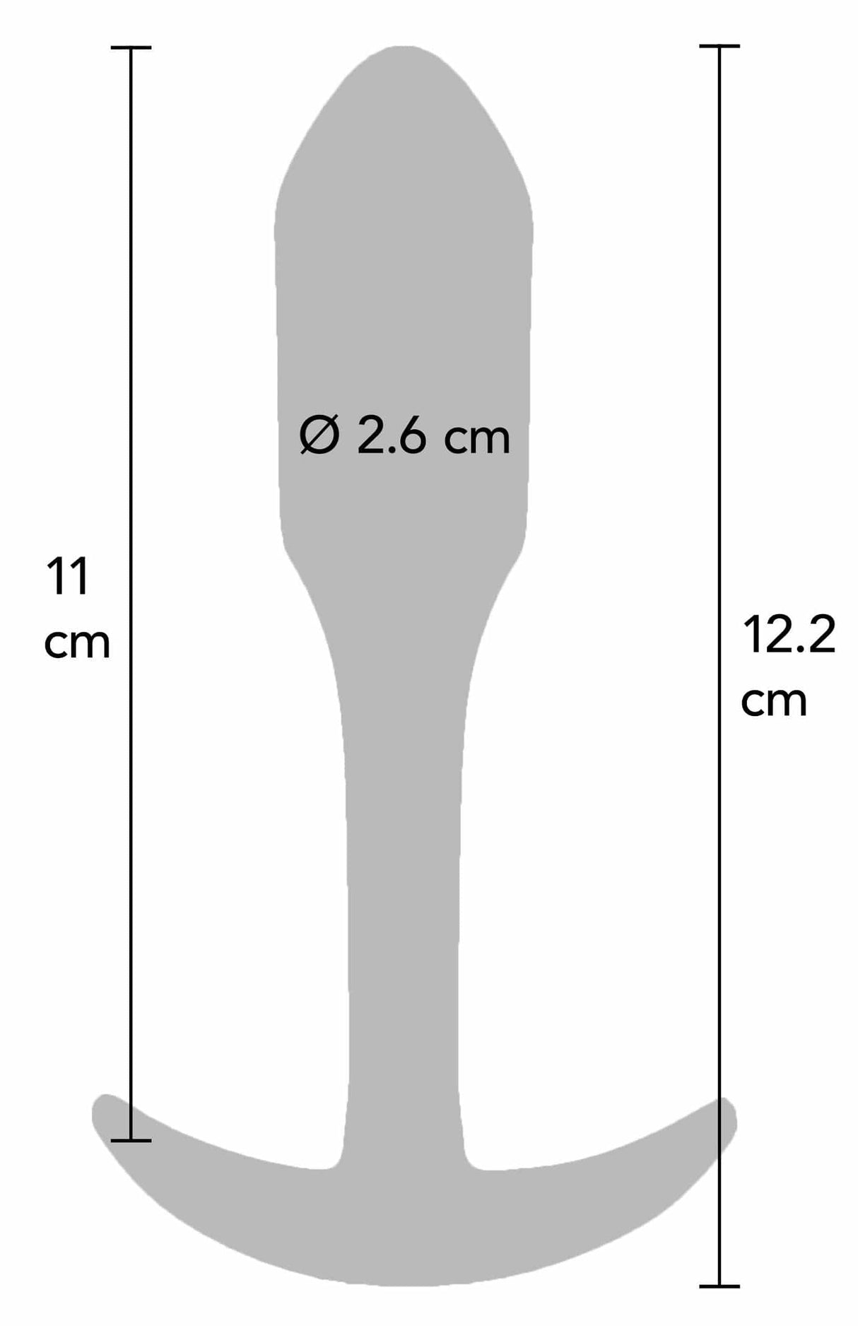 Analplug Mini Smooth L 11 x 2.6cm