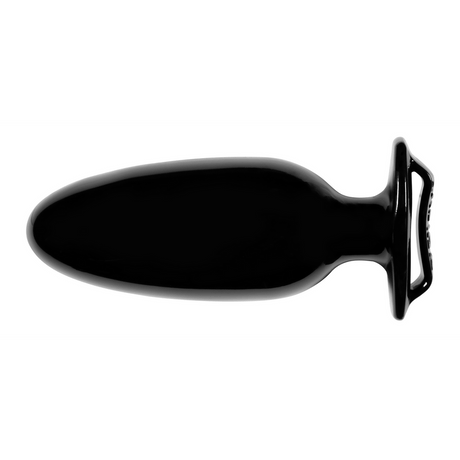 Analplug mit Fingergriff Schwarz 16 x Ø 6,7 cm