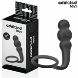 Analplug mit Hodenring Modell 1 Schwarz 7 x 3 cm
