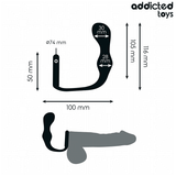 Analplug mit Hodenring Modell 3 Schwarz 9 x 3,3 cm