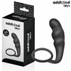 Analplug mit Hodenring Modell 4 Schwarz 9 x 3,2 cm