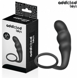 Analplug mit Hodenring Modell 4 Schwarz 9 x 3,2 cm