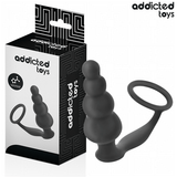 Analplug mit Hodenring Modell 5 Schwarz 9,5 x 3,5 cm