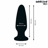 Analplug mit Juwel Größe L Schwarz 11,2 x 3,9 cm