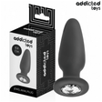 Analplug mit Juwel Größe S Schwarz 8 x 2,9 cm