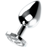 Analplug mit Kristall L 9 x 4 cm