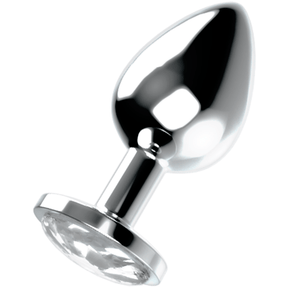 Analplug mit Kristall L 9 x 4 cm
