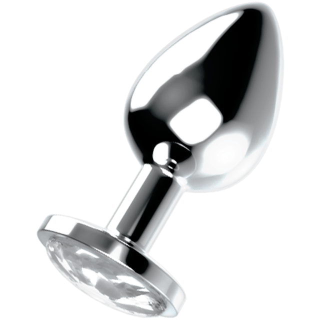 Analplug mit Kristall L 9 x 4 cm