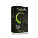 Analplug Ouch mit Puppy-Schwanz nachtleuchtend 8 x Ø 3 cm – Ansicht 2