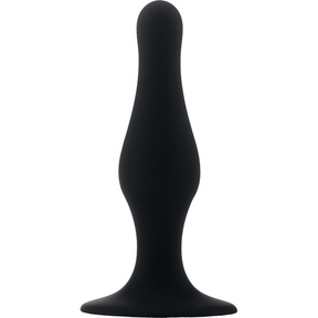 Analplug mit Saugfuß Klein Schwarz 9,5 cm