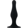 Analplug mit Saugfuß Medium Schwarz 11,6 cm
