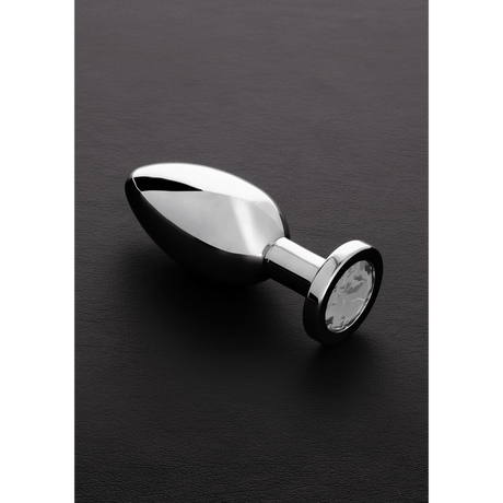 Analplug mit Schmuckstein Silber 10,4 cm – Ansicht 7