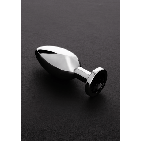 Analplug mit Schmuckstein Silber 10,4 cm – Ansicht 4