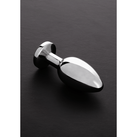 Analplug mit Schmuckstein Silber 10,4 cm – Ansicht 9