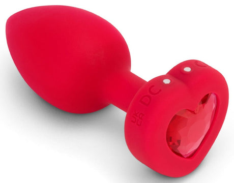 Analplug mit Vibration rot 10,5 x 4 cm