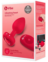 Analplug mit Vibration rot 10,5 x 4 cm